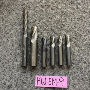 Lot (6) Ball End Mill Cutter Bit Shank 4-Flute HSS Multiple Sizes USA - Picture 1 of 8