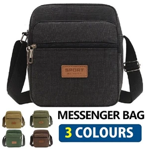 Messenger Bag Crossbody Bag Travel Bags Shoulder Bag Retro Men's Canvas Bag - Picture 1 of 12