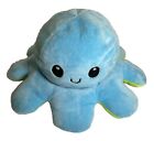 Octopus Flip'ems Reversible Soft Teddy Plush, Blue to Green, Flip your Mood!