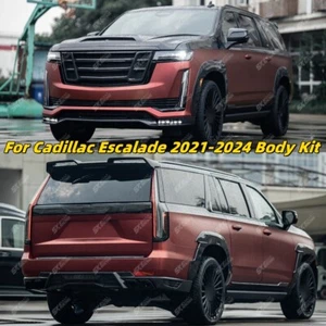 Dry Carbon Fiber Front Rear Bumper Lip Body Kit For Cadillac Escalade 2021-2024 - Picture 1 of 28