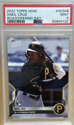 ONEIL CRUZ * PSA 9 * 2022 TOPPS NOW ROAD TO OPENING DAY RTOD ROOKIE CARD #OD-348 - Image 1 of 4