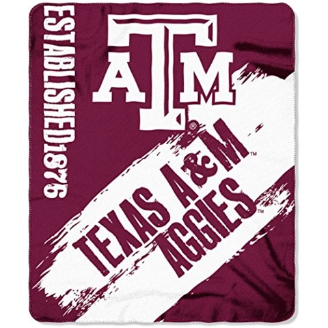 NORTHWEST NCAA Texas A&M Aggies Fleece Throw Blanket, 50" x 60", Painted Cover