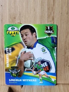 LINCOLN WITHERS🏆Smiths 2004 Raiders NRL Footy Tazo🏆 - Bild 1 von 2