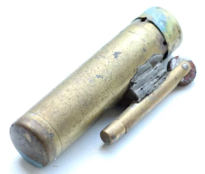 WWII WW2 German Brass Petrol Lighter With H.S.C. Kappe (Y23-06-01) - Bild 1 von 4