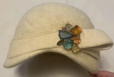 Sombrero vintage para mujer color crema Cain Sloan Company Nashville TN Foto 1 de 4