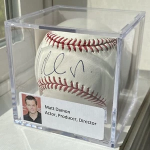 Matt Damon Good Will Hunting signiert MLB Baseball Auto Film Schauspieler Promi JSA - Bild 1 von 4