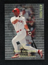 1999 Flair Showcase Measure of Greatness /500 Juan Gonzalez #3MG