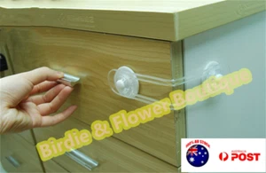 Child Safety Cabinet Locks Heavy Duty Drawer Locks Baby Proof Cabinet Latch Draw - Picture 1 of 8