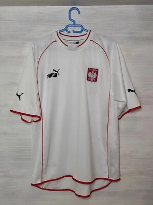 POLAND NATIONAL TEAM 2001-02 HOME SHIRT PUMA JERSEY SOCCER SIZE XL - Image 1 of 4