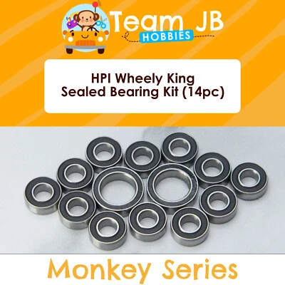 HPI Wheely King - 14 Pcs Rubber Sealed Bearings Kit - Image 1 of 2