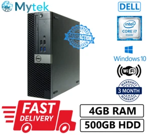 Cheap PC Dell Optiplex 7040 SFF Intel Core i7 6th Gene 4GB 500GB Win10 Hdmi WiFi - Picture 1 of 5