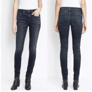 Pantalones de mezclilla Vince ajustados de pierna para mujer cinco bolsillos talla 25 azules - Imagen 1 de 13