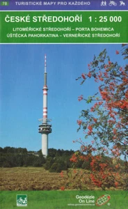 Wanderkarte Böhmisches Mittelgebirge - Ost / Český středohoří - verneři 1:32 000 - Bild 1 von 1