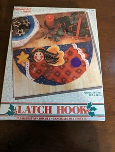 LATCH HOOK RUG CHRISTMAS STAR ANGEL 4660 WONDER ART BY CARON INT 33"x16" NIB - Picture 1 of 7