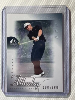 2001 Upper Deck GOLF ROOKIE SP AUTHENTIC SP #/2999 ROBERT ALLENBY - Image 1 of 2