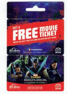 Red Robin Gift Card Marvel THOR Ragnarok - EXPIRED Offer -Collectible - NO Value - Picture 1 of 2