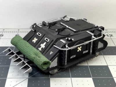 Vintage 40K SPACE MARINE RHINO TRANSPORT #3 rogue trader black templars OOP AE25 - Image 1 of 4