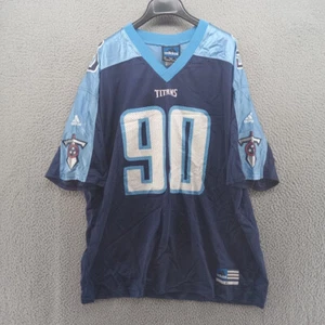 Vtg Jevon Kearse Jersey Mens XL Blue Tennessee Titans Adidas Team Tag #90 - Picture 1 of 9
