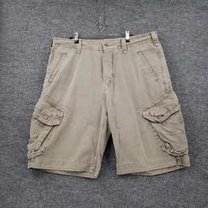 Jet Lag Cargo Shorts Mens 36 Gray Relaxed Fit Bermuda Flat Front Ripstop Y2K - Picture 1 of 12