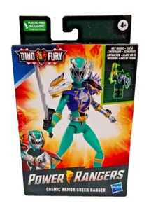 NUEVO EN CAJA Figura Power Rangers Dino Fury ARMADURA CÓSMICA GREEN RANGER con Llave Interior - Imagen 1 de 5