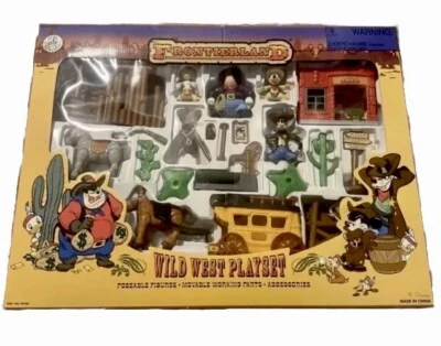 Figuras posáveis raras exclusivas de parques temáticos da Disney Frontierland Wild West - Imagem 1 de 4