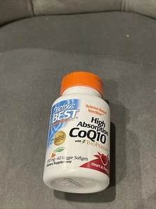 Doctor's Best High Absorption Coq10 with Bioperine 200 mg 60 Veg Caps - Picture 1 of 3