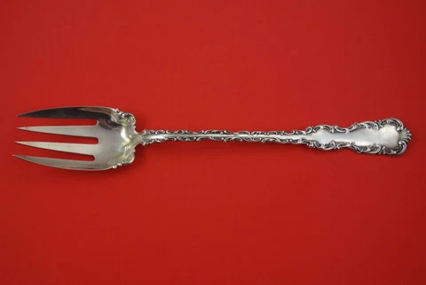 Louis XV by Whiting Gorham Sterling Silver Salad Serving Fork 12" Cover