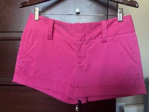 Alice + Olivia Women's Pink Cotton Blend Summer Cady Shorts Size 6 - Picture 1 of 12