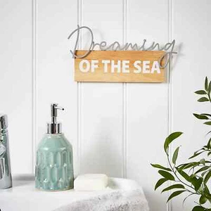 New Simple Design & Easy Installation- Dreaming of the Sea Plaque- Home Decor - Picture 1 of 3