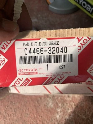 2005 - 2010 SCION TC Rear Brake Pads NEW genuine Toyota OEM 04466-32040 - Image 1 of 2