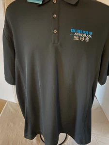NikeGolf Dri-Fit Mens Black Golf Shirt Size L b3 - Picture 1 of 9
