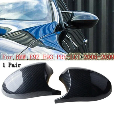Tapa de cubierta de espejo retrovisor aspecto fibra de carbono para BMW E92 E93 PRE-LCI 2006-09 Foto 1 de 4