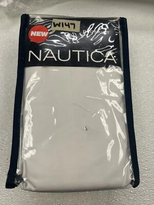 Falda de cama de algodón blanca Nautica KING blanca nueva Foto 1 de 4