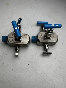 SWAGELOK, SS-V3NBM8-F8-11421, ISOLATION DOUBLE BLOCK AND BLEED VALVE - Picture 1 of 6