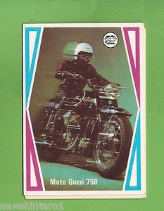 #D215. 1974  SCANLENS CHOPPERS & HOT BIKES CARD #14  MOTO GUZZI 750