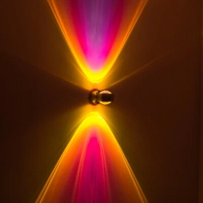 HOFSTEIN Design Wand Leuchte Flur Küchen Strahler Glas Wohn Zimmer Büro Magenta up & down