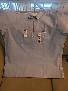Ben Davis Men's Short Sleeve Color Stripe Cotton Blend Pockets 1/2 Zip Shirt 2xl - Picture 1 of 5