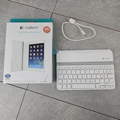 Logitech Teclado Ultradelgado Mini para iPad Mini, Inglés Reino Unido - Imagen 1 de 4