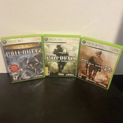 Call Of Duty Modern Warfare Bundle Lot Xbox 360 MW, MW2, call of duty2 - Image 1 of 4