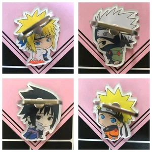 Naruto Anime Finger Ring Holder Stand 360° Rotating Cell Phone Sasuke Kakashi - Picture 1 of 6