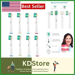 8-Pack Compatible Electric Toothbrush Heads with Indicator & Hygienic Covers - Picture 1 of 9