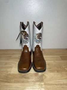 BNWT Ariat Sport Orgullo Mexicano Mens Size 10.5 10038385 Cowboy Western Boots! - Picture 1 of 17