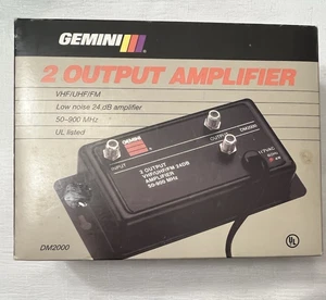 Cavo Amplificatore Gemini 2 Uscite Basso Rumore + VCR DM2000 50-900MHz TESTATO FUNZIONANTE - Foto 1 di 17