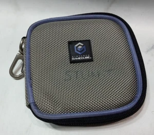 Nintendo GameCube 12 Spiele Disc Halter Reisetasche Tragetasche grau/lila - Bild 1 von 6