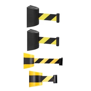 Fixed Mounted Crowd Control Barricades Telescopic Belt Queue Fence Belt Crowd - Picture 1 of 17