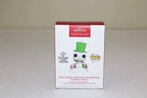 Hallmark Disney Jack Skellington Schneemann Funko Pop Nightmare Ornament 2024 NEU - Bild 1 von 4