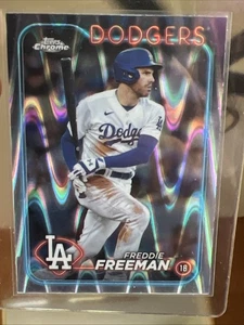 Freddie Freeman 2024 Topps Chrome RayWave Refractor Card #4 - Picture 1 of 2