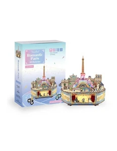 Tonecheer TQ036 3D Puzzle Drehspiel DIY Spieluhr Kit Romantik Paris - Bild 1 von 2