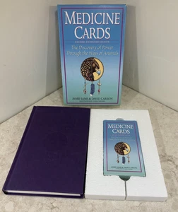 1999 MEDIZIN KARTEN Buch und Karten Deck Box Set von David Carson und Jamie Sams - Bild 1 von 11