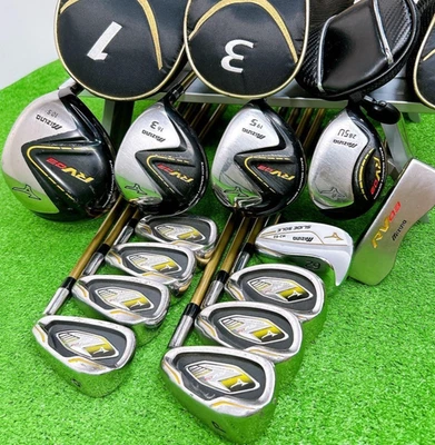 Mizuno Club Set 1W 3W 5W 5H 6-9i Pw Gw Sw 62 PT 13pc RH Graphite Regular RV-03 - Image 1 of 4